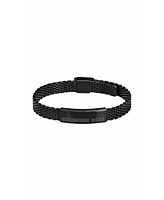 Hugo Boss Men's Alen Ionic Plated Black Steel Bracelet