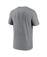 Men's Nike Heathered Gray New York Giants Icon Legend Performance T-shirt