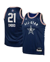 Big Boys Jordan Joel Embiid Navy 2024 Nba All-Star Game Swingman Jersey