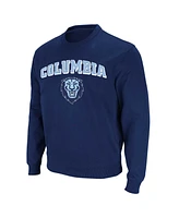 Men's Colosseum Navy Columbia University Arch & Logo Pullover Sweatshirt