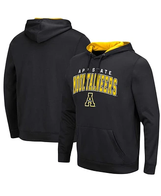 Men's Colosseum Black Appalachian State Mountaineers Resistance Pullover Hoodie