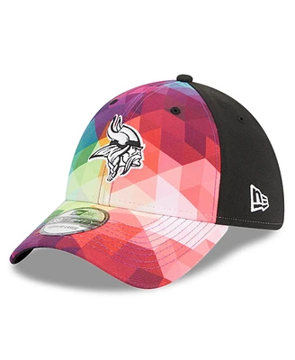Men's New Era Pink Minnesota Vikings 2023 Nfl Crucial Catch 39THIRTY Flex Hat