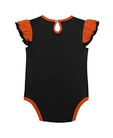 Baby Girls Orange, Black Philadelphia Flyers Two-Pack Training Bodysuit Set