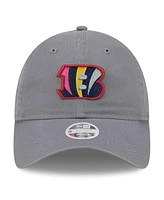 Women's New Era Gray Cincinnati Bengals Color Pack 9TWENTY Adjustable Hat