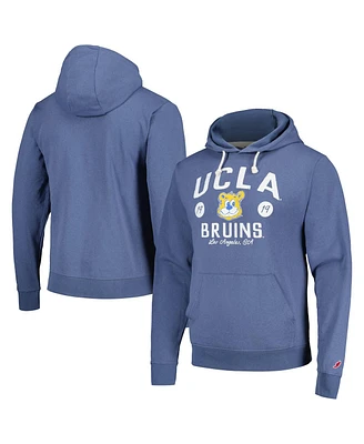 Men's League Collegiate Wear Blue Distressed Ucla Bruins Bendy Arch Essential Pullover Hoodie