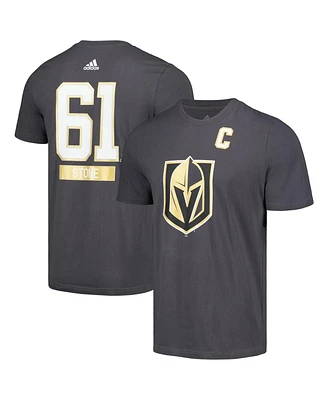 Men's adidas Mark Stone Gray Vegas Golden Knights Fresh Name and Number T-shirt