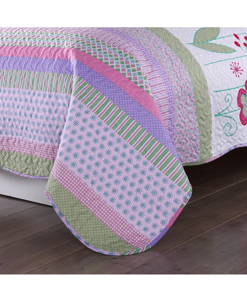 MarCielo Kids Girls Quilt Set Bedspread Coverlet Set A14