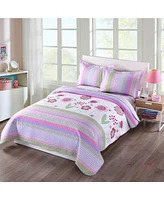 MarCielo Kids Girls Quilt Set Bedspread Coverlet Set A14