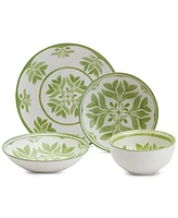 Tabletops Unlimited Bristol Green 12 Pc. Dinnerware Set, Service for 4