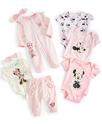 Disney Baby Girls Minnie Mouse Bodysuits Outfit Sets
