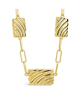 Sterling Forever Silver-Tone or Gold-Tone Statement Haydee Necklace