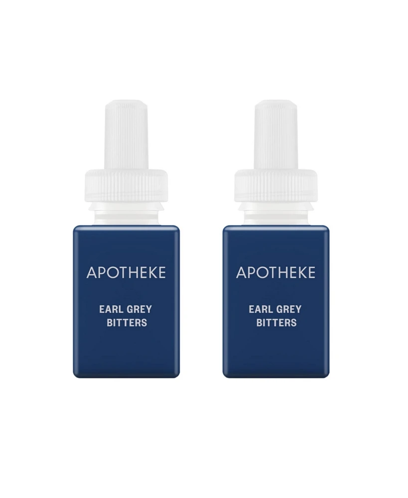 Pura Apotheke Home Scent Refill - Earl Grey Bitters - Smart Home Air Diffuser Fragrance - Up to 120-Hours of Luxury Fragrance per Refill