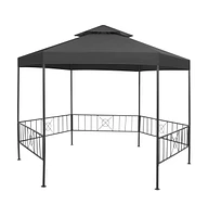 Garden Gazebo 127.2"x108.3"x104.3" Anthracite