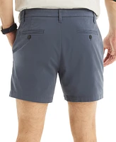 Nautica Men's Classic-Fit Stretch Flat-Front 6" Chino Deck Shorts