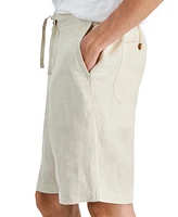 Club Room Men's Linen 9" Drawstring Shorts, Created for Macy's