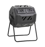 Garden Compost Bin Black 28.7"x25.2"x37.4" 42.3 gal