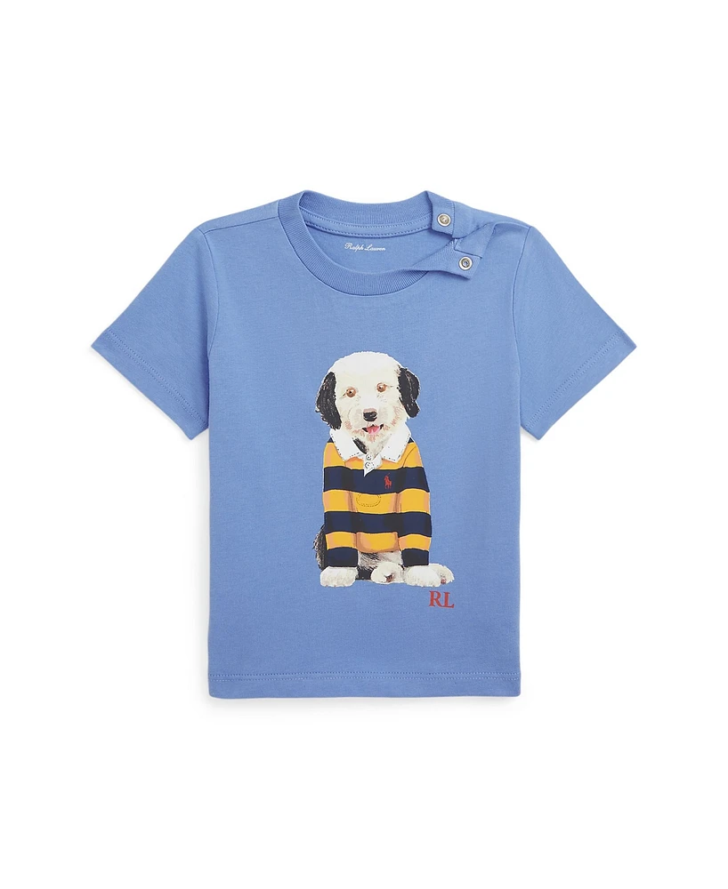 Polo Ralph Lauren Baby Boys Dog Print Cotton Jersey T Shirt