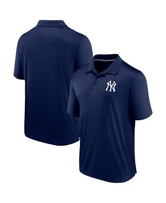Men's Fanatics Navy New York Yankees Fitted Polo Shirt