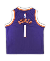 Toddler Boys and Girls Nike Devin Booker Purple Phoenix Suns Swingman Player Jersey - Icon Edition