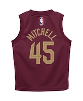 Baby Boys and Girls Nike Donovan Mitchell Wine Cleveland Cavaliers Swingman Player Jersey - Icon Edition