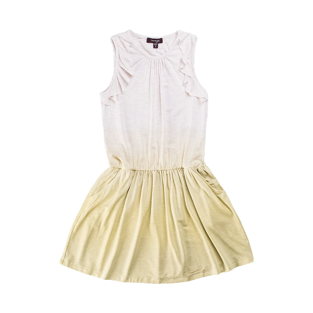 Child Jill Lime Ombre Jersey Dress