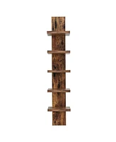 Danya B Utility Column Spine Wall Shelves, Pine