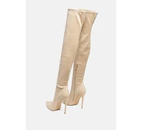 London Rag Tilera Stretch Over The Knee Stiletto Boots