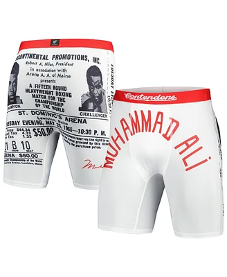 Men's Contenders Clothing White Muhammad Ali 1965 Robe Boxer Briefs