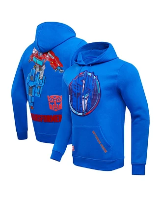 Men's and Women's Freeze Max Optimus Prime Royal Transformers Roll Out Pullover Hoodie