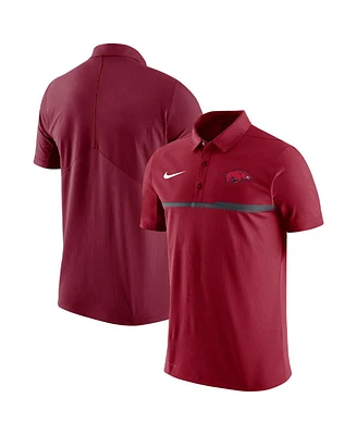 Men's Nike Cardinal Arkansas Razorbacks Coaches Performance Polo Shirt