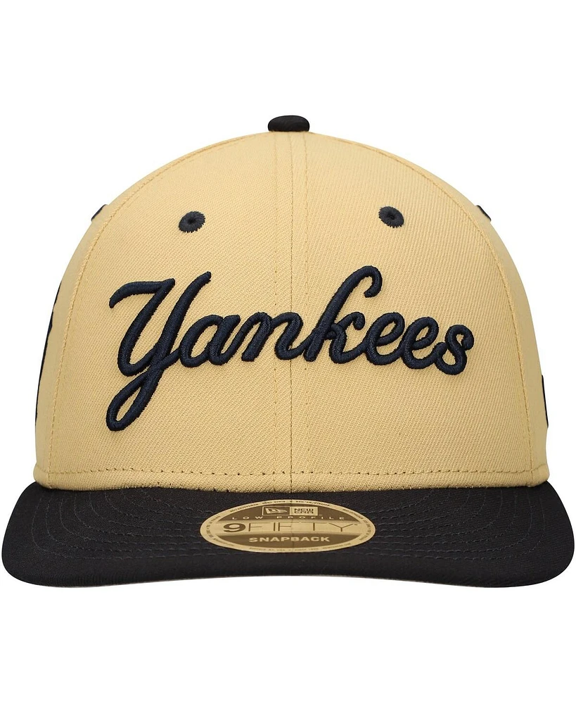 Men's New Era x Felt Gold New York Yankees Low Profile 9FIFTY Snapback Hat