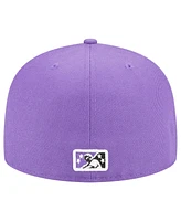 Men's New Era Purple Winston-Salem Dash Theme Nights Hyphen 59FIFTY Fitted Hat