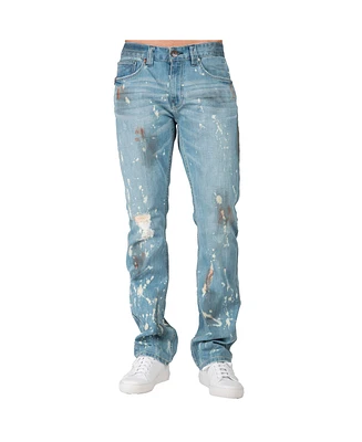 Men's Hand Crafted Wash Slim Straight Premium Denim Jeans