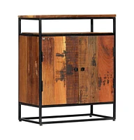 Side Cabinet 23.6"x13.8"x29.9" Solid Reclaimed Wood and Steel