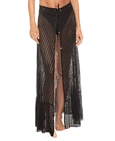 Guria Beachwear Women's Lattice Maxi Skirt