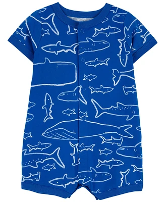 Carter's Baby Whale Snap Up Romper