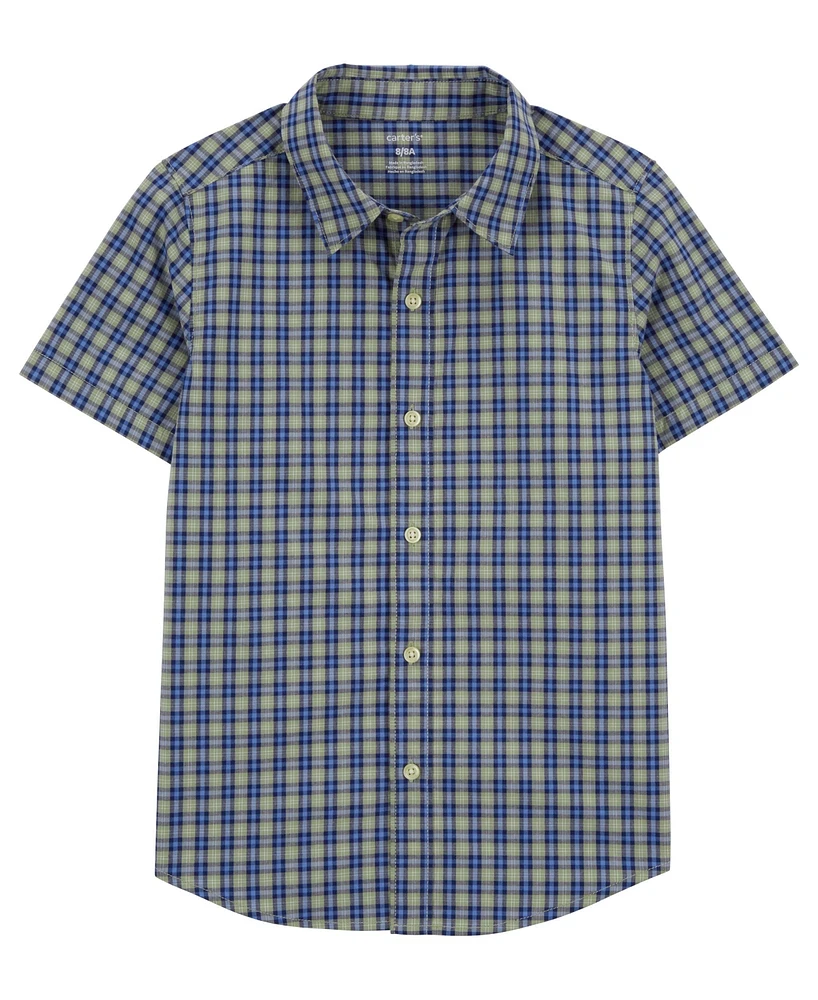 Carter's Big Plaid Button Down Shirt