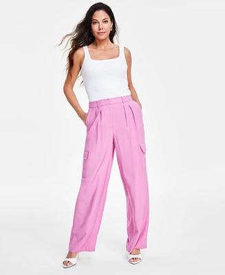 I.n.c. International Concepts Women's High-Rise Cargo Pants, Created for Macy's