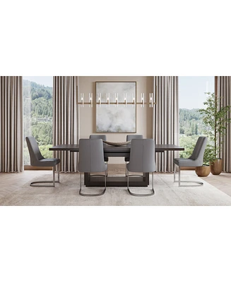 Tivie 7 Pc Dining Set (Rectangular Table + 6 Chairs), Created for Macy's