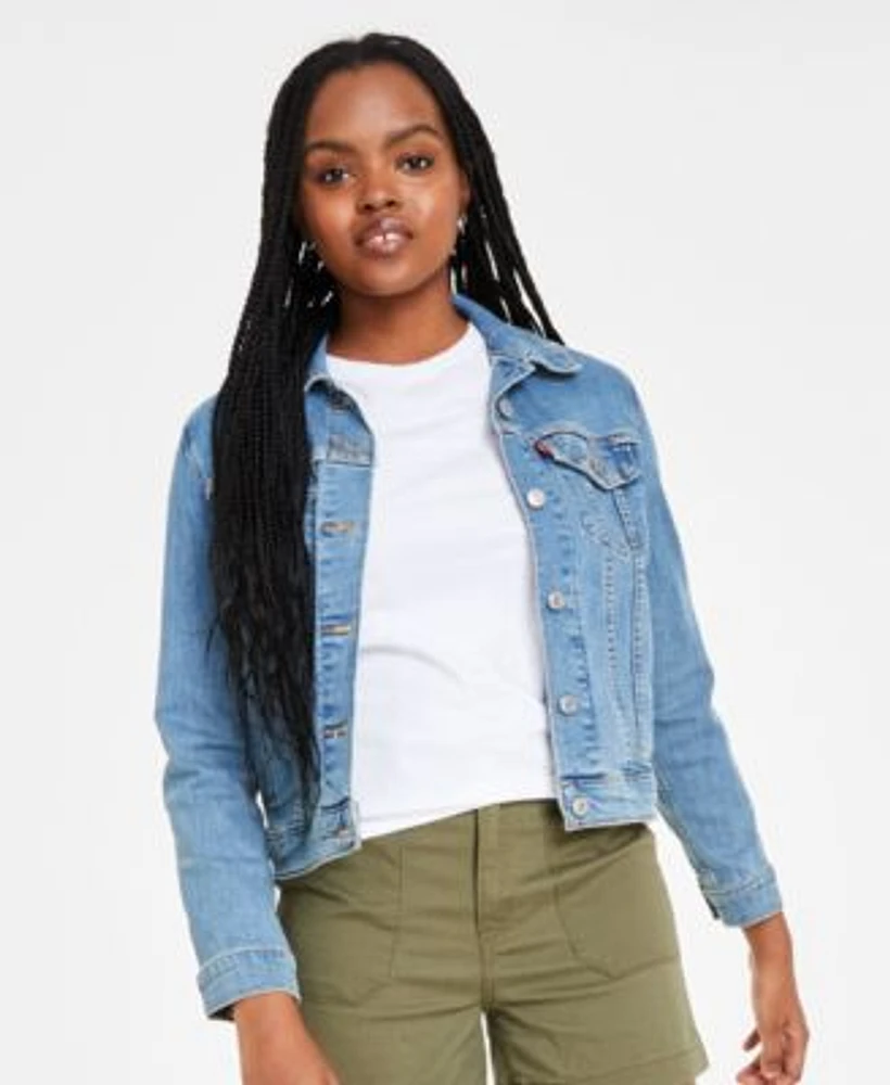 Womens Original Cotton Denim Trucker Jacket Xs 4x