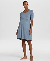 Seraphine Women's Stretch Jersey Maternity and Nursing Nighties, Twin Pack
