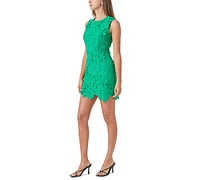 endless rose Women's Sleeveless Crewneck Lace Sheath Dress