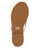 Frye Women's Ava Fringe Thong Flat Sandals - White