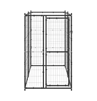 Outdoor Dog Kennel Steel 43.3"x86.6"x70.9"