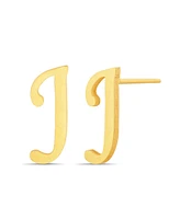 kensie Gold-Tone Letter Initial Stud Earring