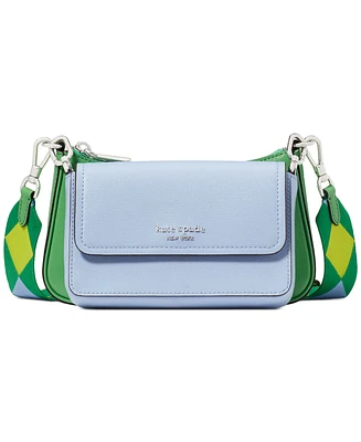 kate spade new york Double Up Colorblocked Saffiano Leather Crossbody