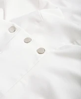 Dkny Women's Sleeveless Halter-Neck Button-Front Dress