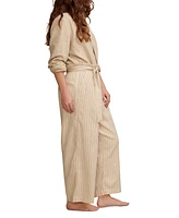 Lucky Brand Women's Belted Paperbag-Waist Wide-Leg Pants