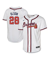 Big Boys Nike Matt Olson White Atlanta Braves Home Limited Player Jersey