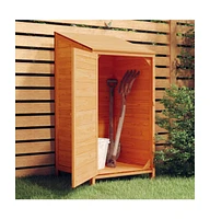 Garden Shed Brown 21.7"x20.5"x44.1" Solid Wood Fir